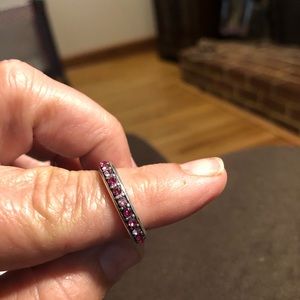 Brighton pink Swarovski crystal Ring SZ 9